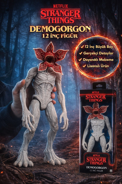 Stranger Things Jazwares Netflix Demogorgon 30 CM Figür Aksiyon Koleksiyon Oyuncak 8 Yaş+ Hediyelik