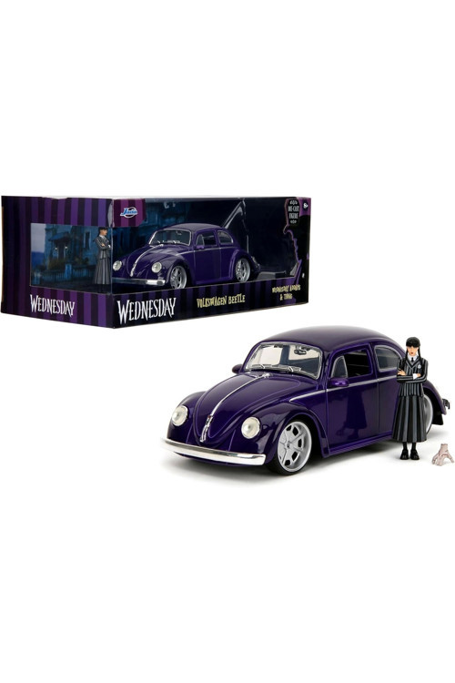 1/24 Wednesday 1972 VW Beetle with Wednesday & Thing Figures