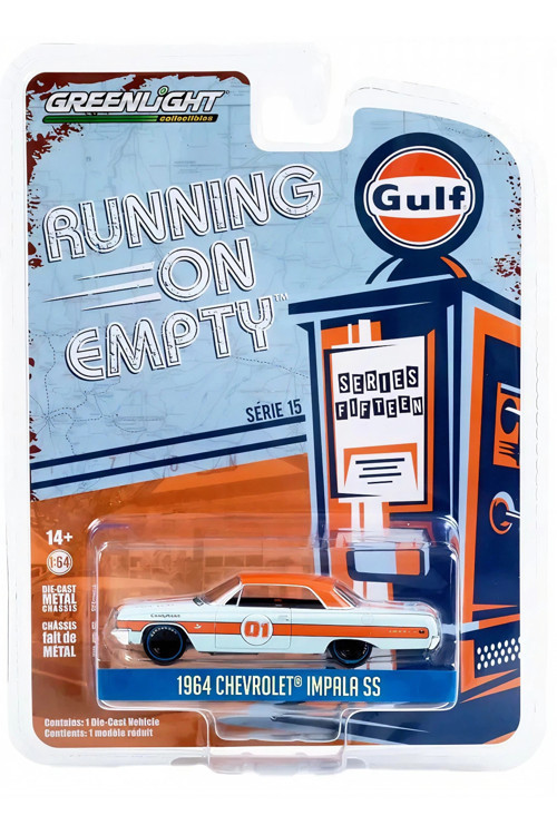 1:64 Running on Empty Series 15 Gulf Oil - 1964 Chevrolet Impala SS 41150-A