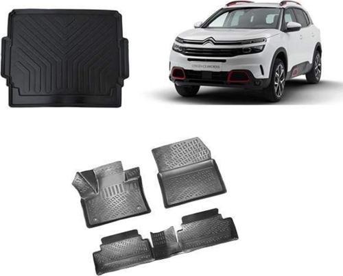 Citroen C5 Aircross 3d Havuzlu Paspas + Bagaj Havuzu Uyumlu