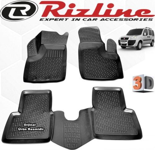 Fiat Doblo 1 3d Paspas Havuzlu 2001 - 2009 Arası Siyah 4 Lü Set