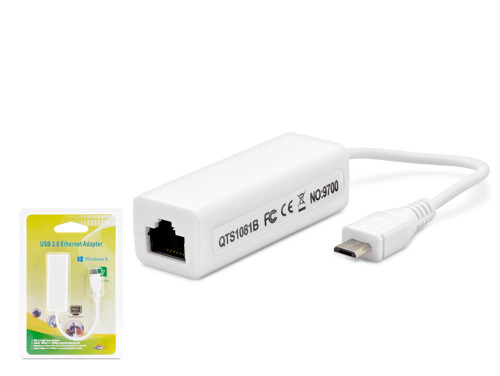 Büro Ev Ofis Network Bağlantısı için Beyaz 10/100MBPS UsbM 2.0 Ethernet Adaptör