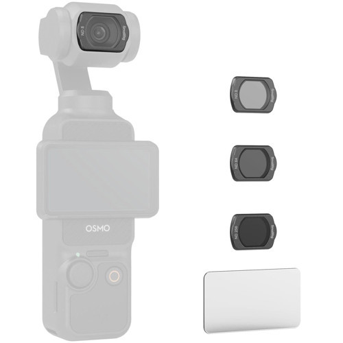 4774 DJI Osmo Pocket 3 için ND8 / ND64 / ND256 / Ekran Koruyucu Filtre Seti