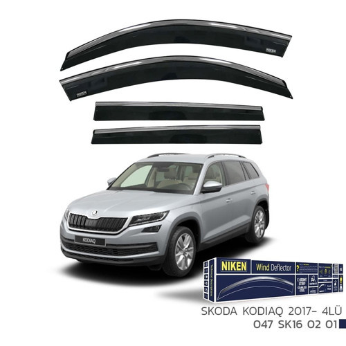 Skoda Kodiaq Cam Rüzgarlığı Kromlu 4'Lü 2017+ Sonrası