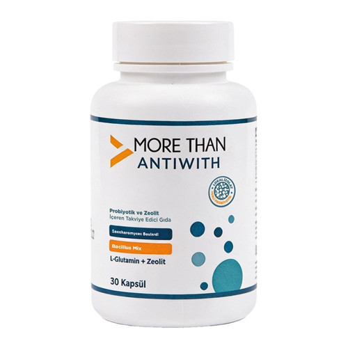 Antiwith 30 Kapsül (10 milyar Kob, L-glutamin, Zeolit)
