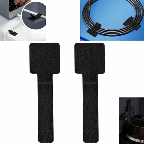 SN-29138 Siyahyapışkanlı 10'Lu Kablo Düzenleyici