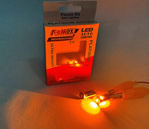 Platinum Turuncu T10 3smd CSP Chipset Led Ampul Aktif Canbus