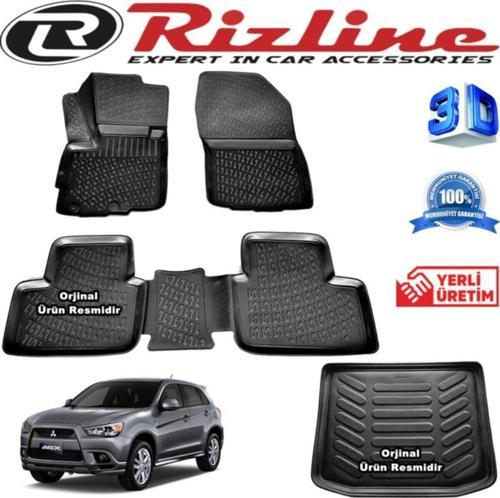 Mitsubishi Asx 3d Paspas + 3d Bagaj Havuzu 2010-2015 Arası Siyah Set