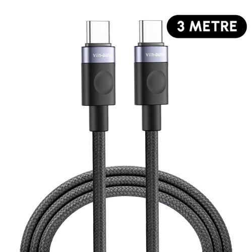 VD-DCM05 Premium USB-C Hızlı Şarj Kablosu 60W - 3 Metre