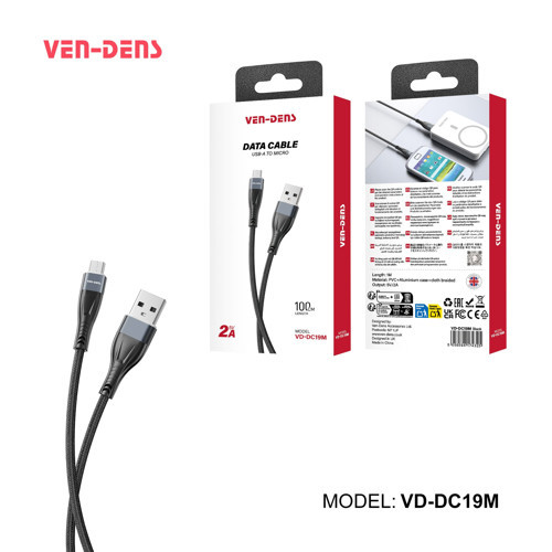 VD-DC19M Premium Micro USB Hızlı Şarj ve Data Kablosu