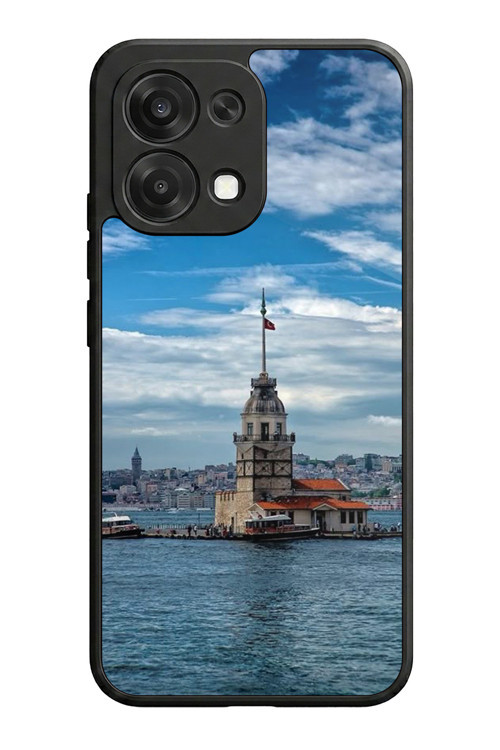 A6 Pro Uyumlu Baskılı, Mat Siyah,Yumuşak Silikon, Koruyucu,Şok Emici Kapak,Kılıf
