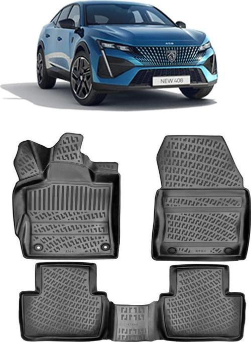 Peugeot 408 2023 Sonrası 3d Havuzlu Paspas Siyah