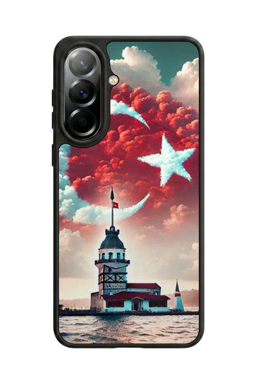 Samsung Galaxy A57 Uyumlu Baskılı, Mat Siyah,Yumuşak Silikon, Koruyucu,Şok Emici Kapak,Kılıf