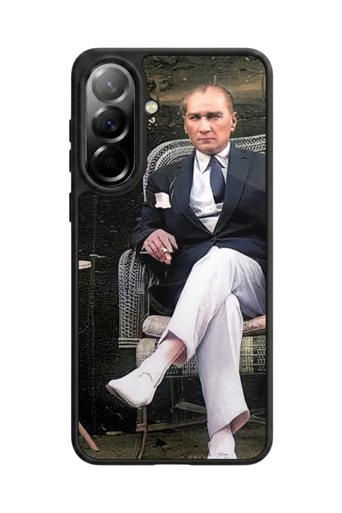 Samsung Galaxy A37 Uyumlu Baskılı, Mat Siyah,Yumuşak Silikon, Koruyucu,Şok Emici Kapak,Kılıf