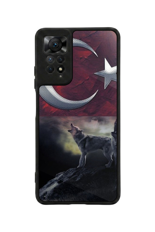 Redmi Note 11 Pro / 12 Pro Uyumlu Baskılı, Mat Siyah,Yumuşak Silikon, Koruyucu,Şok Emici Kapak,Kılıf