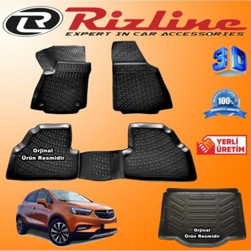 Opel Mokka X 3d Paspas + 3d Bagaj Havuzu 2015 - 2020 Arası Siyah Set