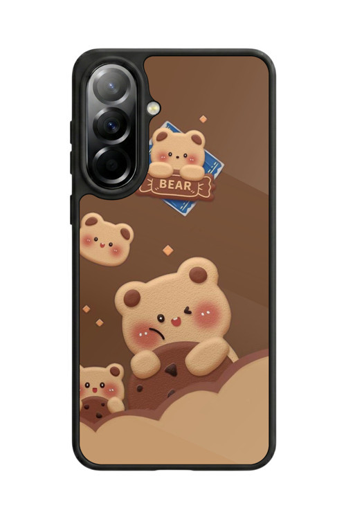 Samsung Galaxy A37 Uyumlu Baskılı, Mat Siyah,Yumuşak Silikon, Koruyucu,Şok Emici Kapak,Kılıf