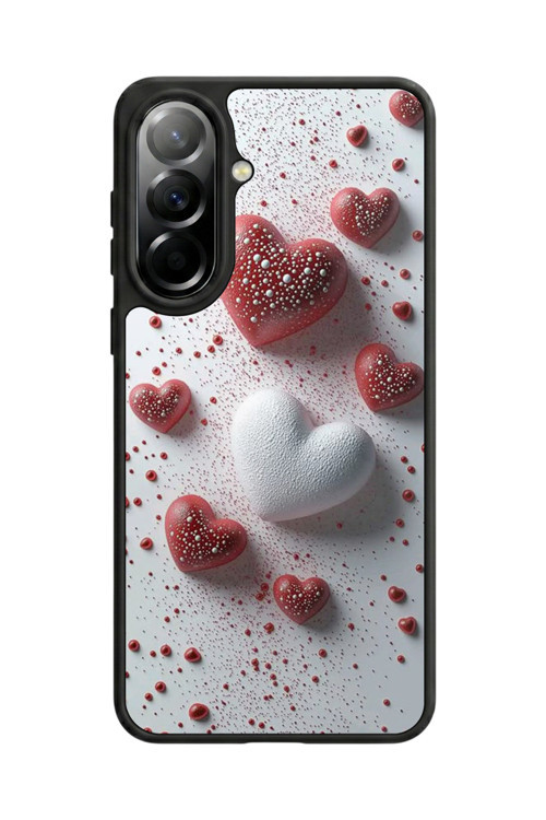 Samsung Galaxy A37 Uyumlu Baskılı, Mat Siyah,Yumuşak Silikon, Koruyucu,Şok Emici Kapak,Kılıf