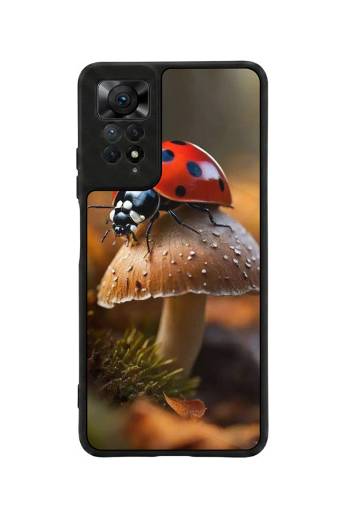 Redmi Note 11 Pro / 12 Pro Uyumlu Baskılı, Mat Siyah,Yumuşak Silikon, Koruyucu,Şok Emici Kapak,Kılıf