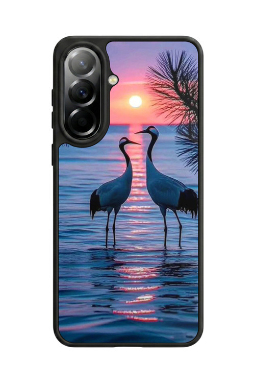 Samsung Galaxy A57 Uyumlu Baskılı, Mat Siyah,Yumuşak Silikon, Koruyucu,Şok Emici Kapak,Kılıf