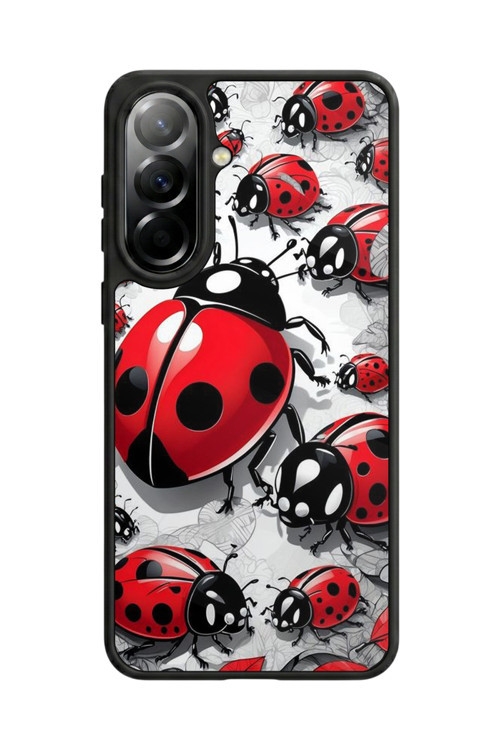 Samsung Galaxy A37 Uyumlu Baskılı, Mat Siyah,Yumuşak Silikon, Koruyucu,Şok Emici Kapak,Kılıf