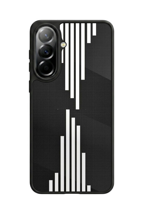 Samsung Galaxy A37 Uyumlu Baskılı, Mat Siyah,Yumuşak Silikon, Koruyucu,Şok Emici Kapak,Kılıf