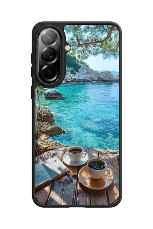 Samsung Galaxy A57 Uyumlu Baskılı, Mat Siyah,Yumuşak Silikon, Koruyucu,Şok Emici Kapak,Kılıf