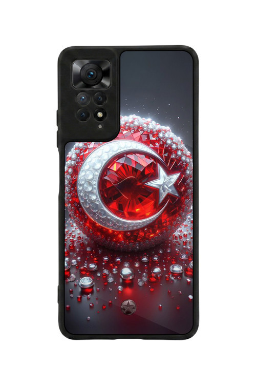 Redmi Note 11 Pro / 12 Pro Uyumlu Baskılı, Mat Siyah,Yumuşak Silikon, Koruyucu,Şok Emici Kapak,Kılıf