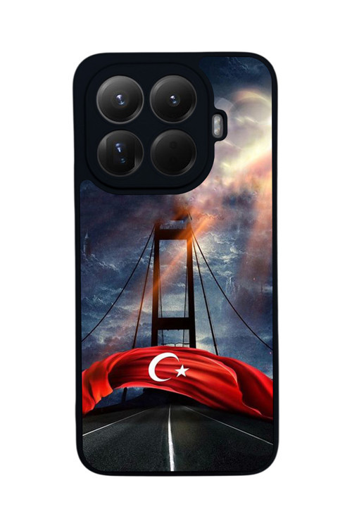 Mi 15 T Pro 5G Uyumlu Baskılı, Mat Siyah,Yumuşak Silikon, Koruyucu,Şok Emici Kapak,Kılıf
