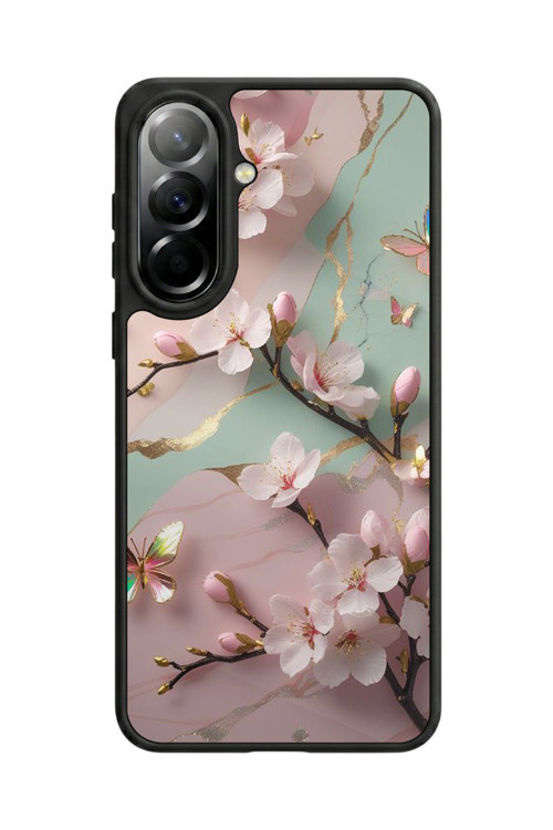Samsung Galaxy A37 Uyumlu Baskılı, Mat Siyah,Yumuşak Silikon, Koruyucu,Şok Emici Kapak,Kılıf