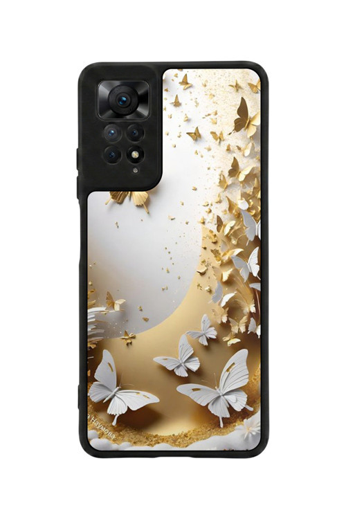 Redmi Note 11 Pro / 12 Pro Uyumlu Baskılı, Mat Siyah,Yumuşak Silikon, Koruyucu,Şok Emici Kapak,Kılıf