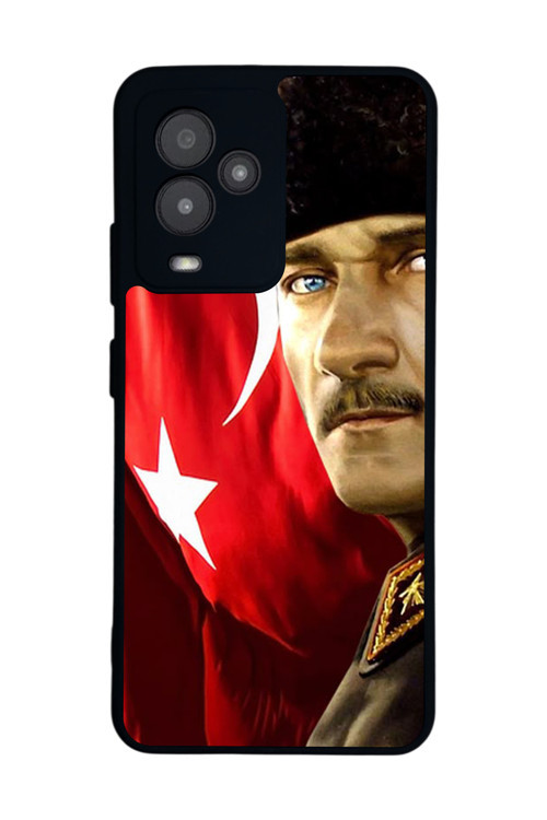 GM 24 Pro Uyumlu Baskılı, Mat Siyah,Yumuşak Silikon, Koruyucu,Şok Emici Kapak,Kılıf