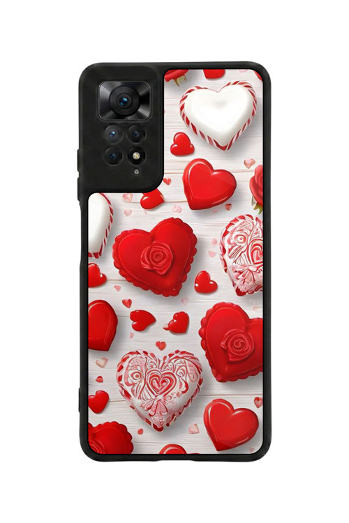 Redmi Note 11 Pro / 12 Pro Uyumlu Baskılı, Mat Siyah,Yumuşak Silikon, Koruyucu,Şok Emici Kapak,Kılıf