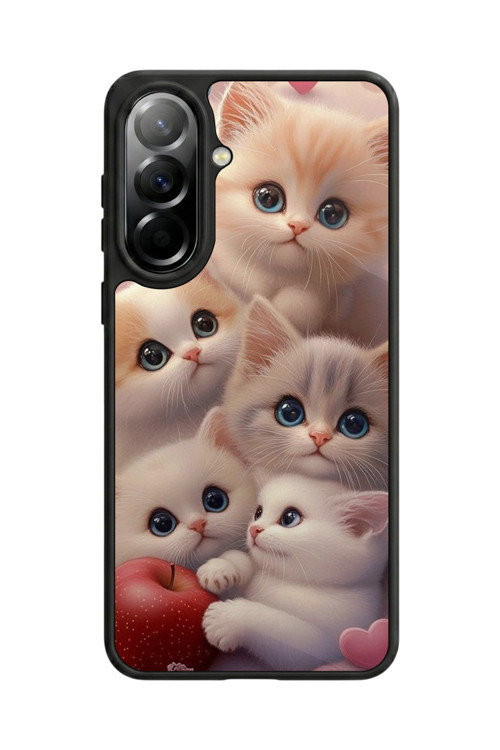 Samsung Galaxy A37 Uyumlu Baskılı, Mat Siyah,Yumuşak Silikon, Koruyucu,Şok Emici Kapak,Kılıf