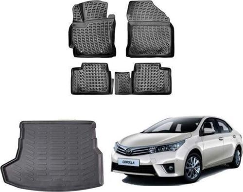 Toyota Corolla 3d Paspas + 3d Bagaj Havuzu Sedan 2013 - 2018 Arası Siyah Set