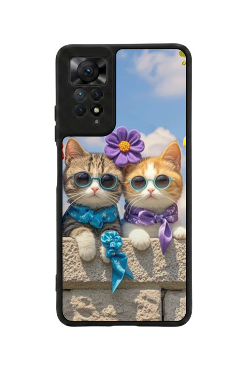 Redmi Note 11 Pro / 12 Pro Uyumlu Baskılı, Mat Siyah,Yumuşak Silikon, Koruyucu,Şok Emici Kapak,Kılıf