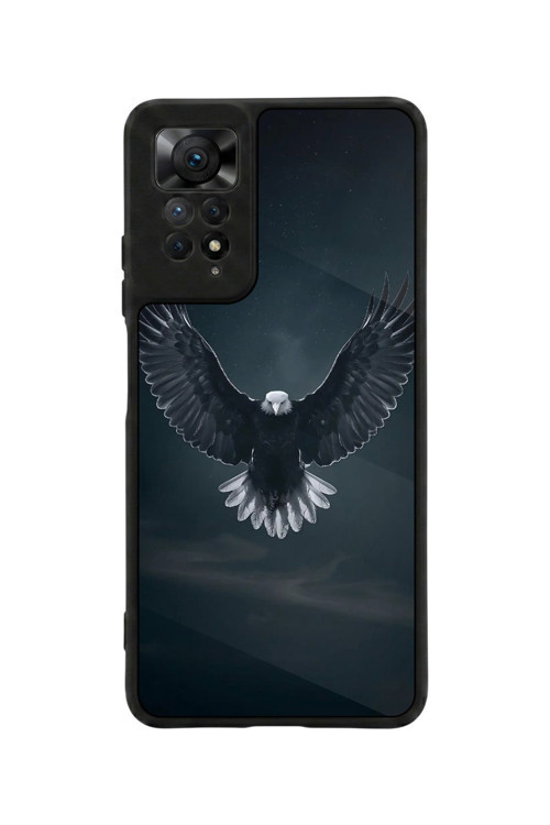 Redmi Note 11 Pro / 12 Pro Uyumlu Baskılı, Mat Siyah,Yumuşak Silikon, Koruyucu,Şok Emici Kapak,Kılıf