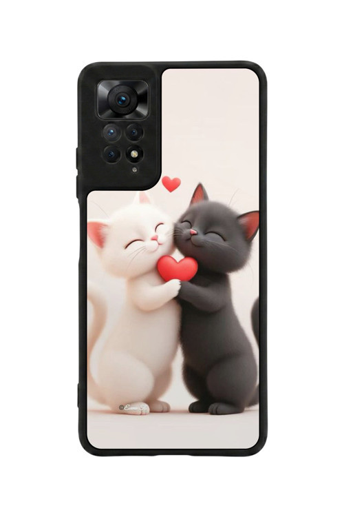 Redmi Note 11 Pro / 12 Pro Uyumlu Baskılı, Mat Siyah,Yumuşak Silikon, Koruyucu,Şok Emici Kapak,Kılıf