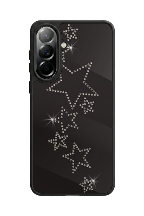 Samsung Galaxy A57 Uyumlu Baskılı, Mat Siyah,Yumuşak Silikon, Koruyucu,Şok Emici Kapak,Kılıf