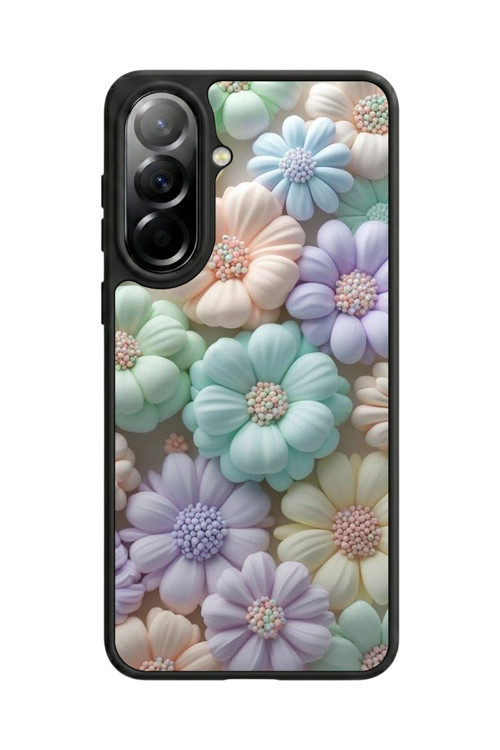 Samsung Galaxy A37 Uyumlu Baskılı, Mat Siyah,Yumuşak Silikon, Koruyucu,Şok Emici Kapak,Kılıf