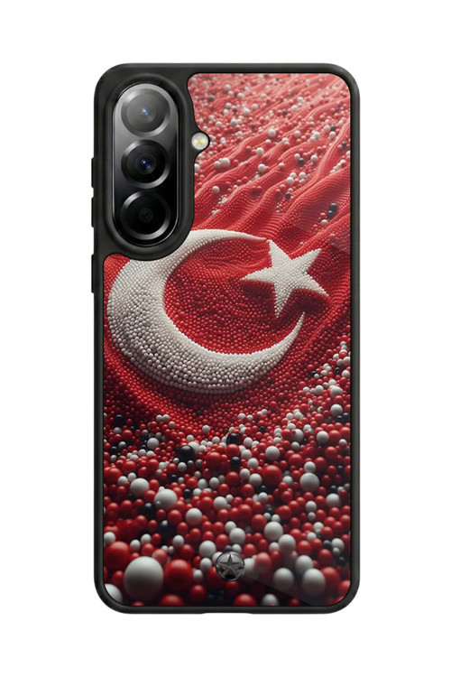 Samsung Galaxy A37 Uyumlu Baskılı, Mat Siyah,Yumuşak Silikon, Koruyucu,Şok Emici Kapak,Kılıf