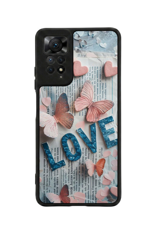 Redmi Note 11 Pro / 12 Pro Uyumlu Baskılı, Mat Siyah,Yumuşak Silikon, Koruyucu,Şok Emici Kapak,Kılıf