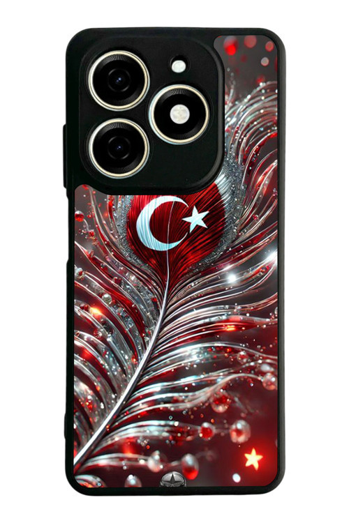 Spark 20 / 20C Uyumlu Baskılı, Mat Siyah,Yumuşak Silikon, Koruyucu,Şok Emici Kapak,Kılıf