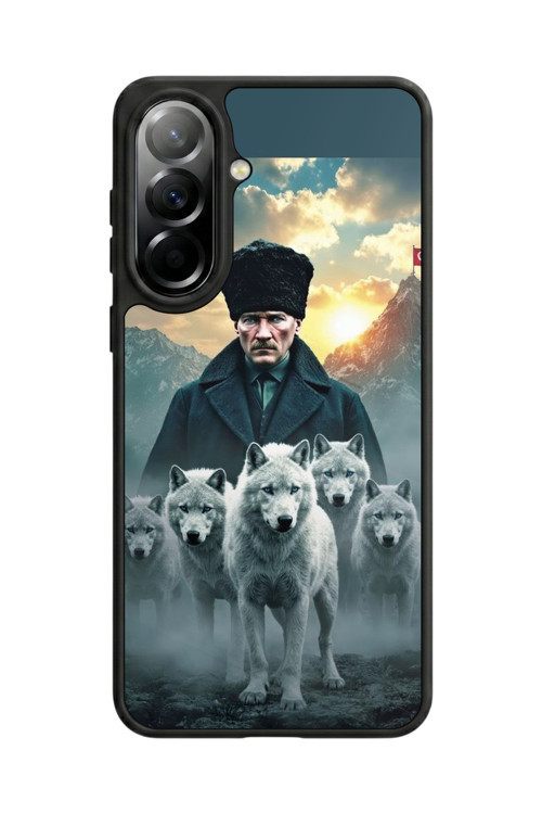 Samsung Galaxy A37 Uyumlu Baskılı, Mat Siyah,Yumuşak Silikon, Koruyucu,Şok Emici Kapak,Kılıf