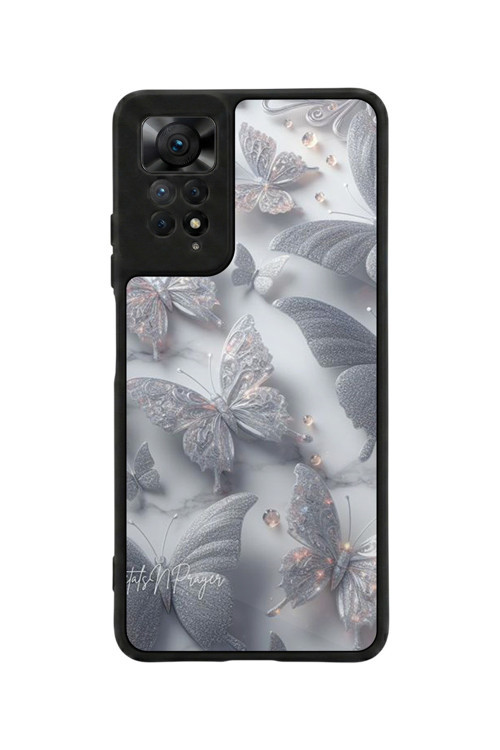 Redmi Note 11 Pro / 12 Pro Uyumlu Baskılı, Mat Siyah,Yumuşak Silikon, Koruyucu,Şok Emici Kapak,Kılıf