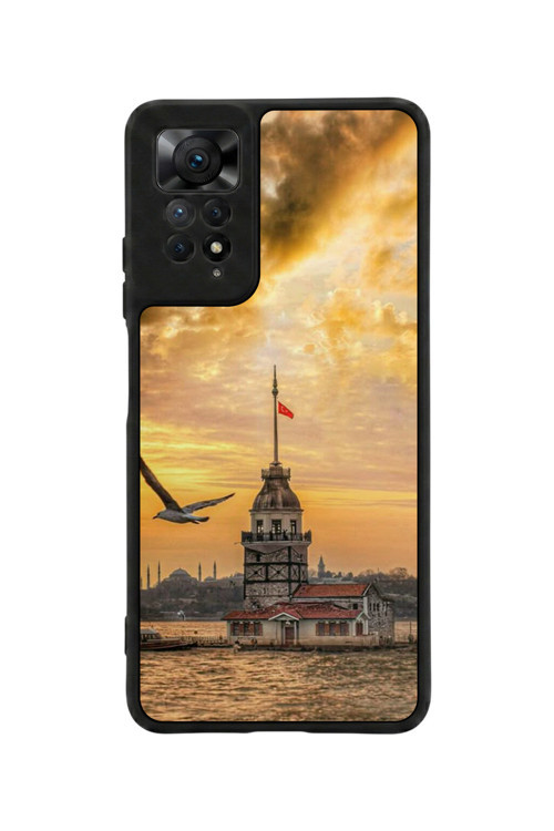 Redmi Note 11 Pro / 12 Pro Uyumlu Baskılı, Mat Siyah,Yumuşak Silikon, Koruyucu,Şok Emici Kapak,Kılıf