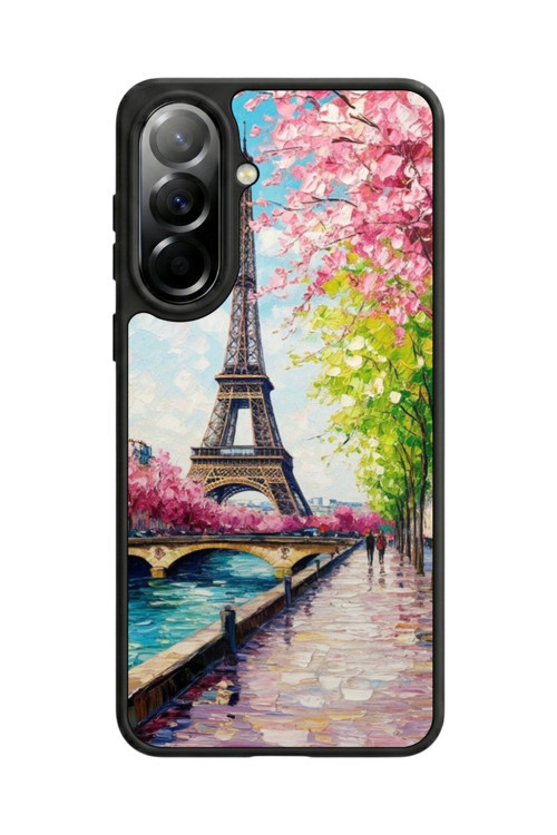 Samsung Galaxy A37 Uyumlu Baskılı, Mat Siyah,Yumuşak Silikon, Koruyucu,Şok Emici Kapak,Kılıf