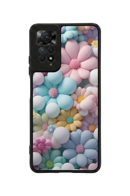 Redmi Note 11 Pro / 12 Pro Uyumlu Baskılı, Mat Siyah,Yumuşak Silikon, Koruyucu,Şok Emici Kapak,Kılıf
