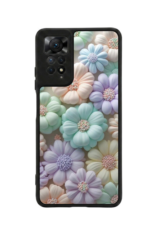 Redmi Note 11 Pro / 12 Pro Uyumlu Baskılı, Mat Siyah,Yumuşak Silikon, Koruyucu,Şok Emici Kapak,Kılıf