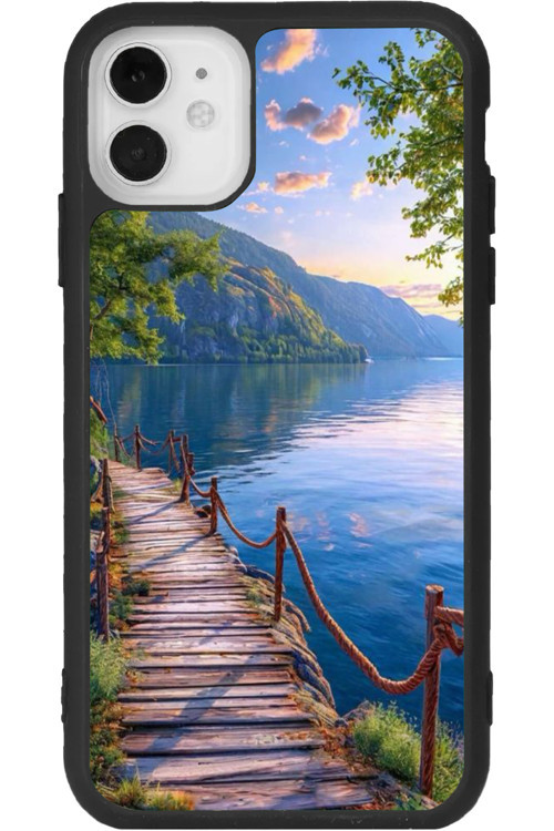 iPhone 11 Uyumlu Baskılı, Mat Siyah Renk, Yumuşak Silikon, Koruyucu, Şok Emici Kapak, Kılıf